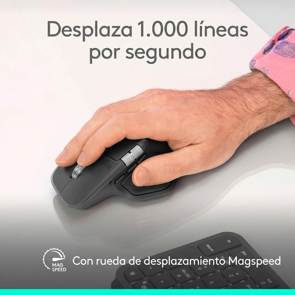 Imagen 10 de Mouse Inalámbrico Logitech MX Master 4 Inalámbrico 8000DPI 8 Botones BT Graphito