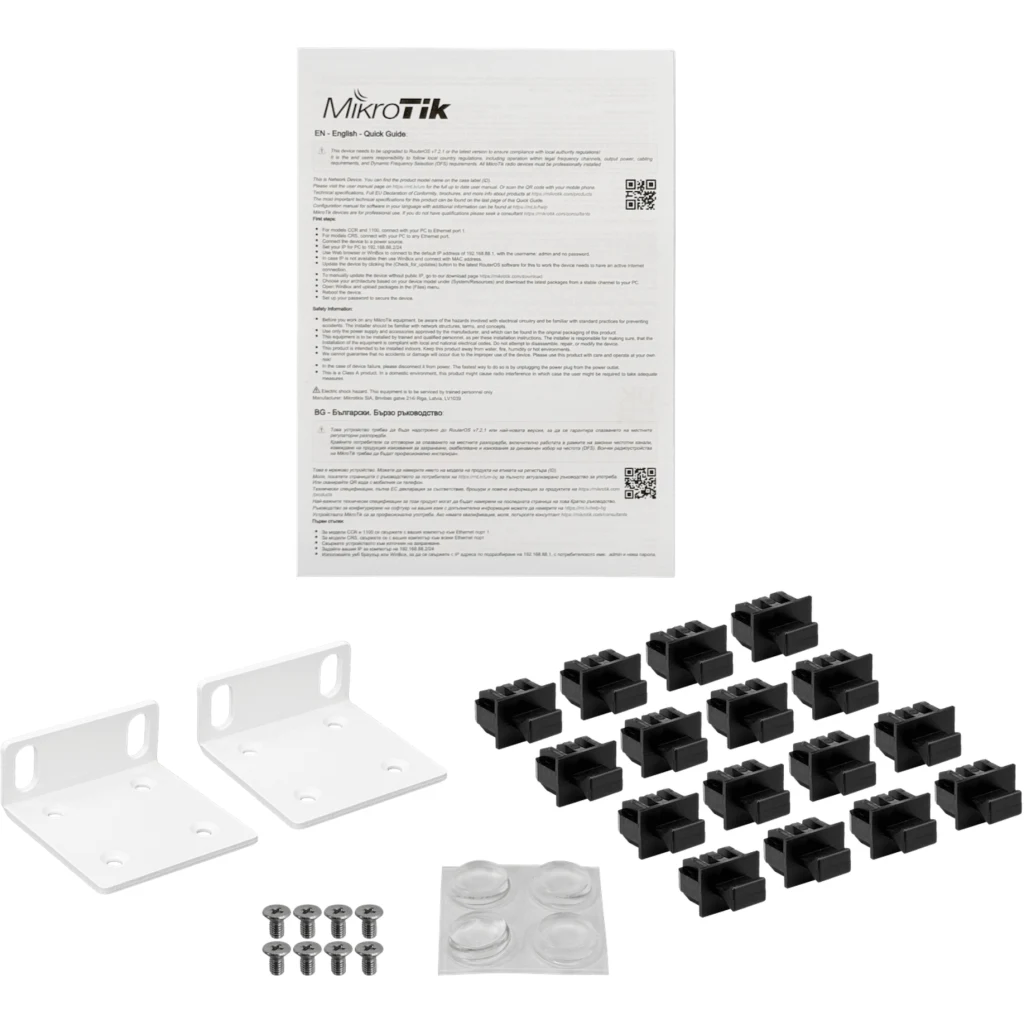 Imagen 1 de Switch Mikrotik CRS317-1G-16S+RM 16 SFP+, 1 Gigabit LAN Dual PSU 1U Enfr. Pasivo