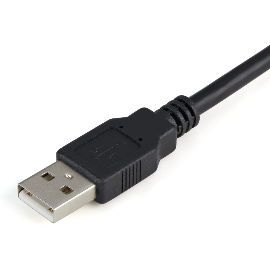 Imagen 2 de Adaptador USB 2.0 Tipo-A a Serial DB-9 RS232 Cable 1.8mt Negro - StarTech