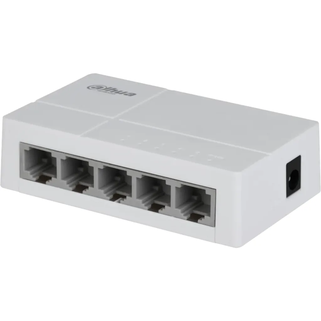 Imagen 2 de DH-SF1005L. Switch Dahua de 5 puertos 10/100 Mbps no administrable de facil instalacion