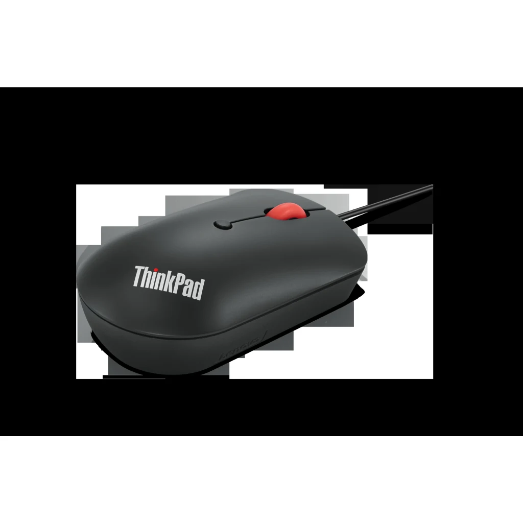 Imagen 2 de Mouse Alámbrico Lenovo ThinkPad, Óptico 2400dpi USB-C/A Negro cuervo
