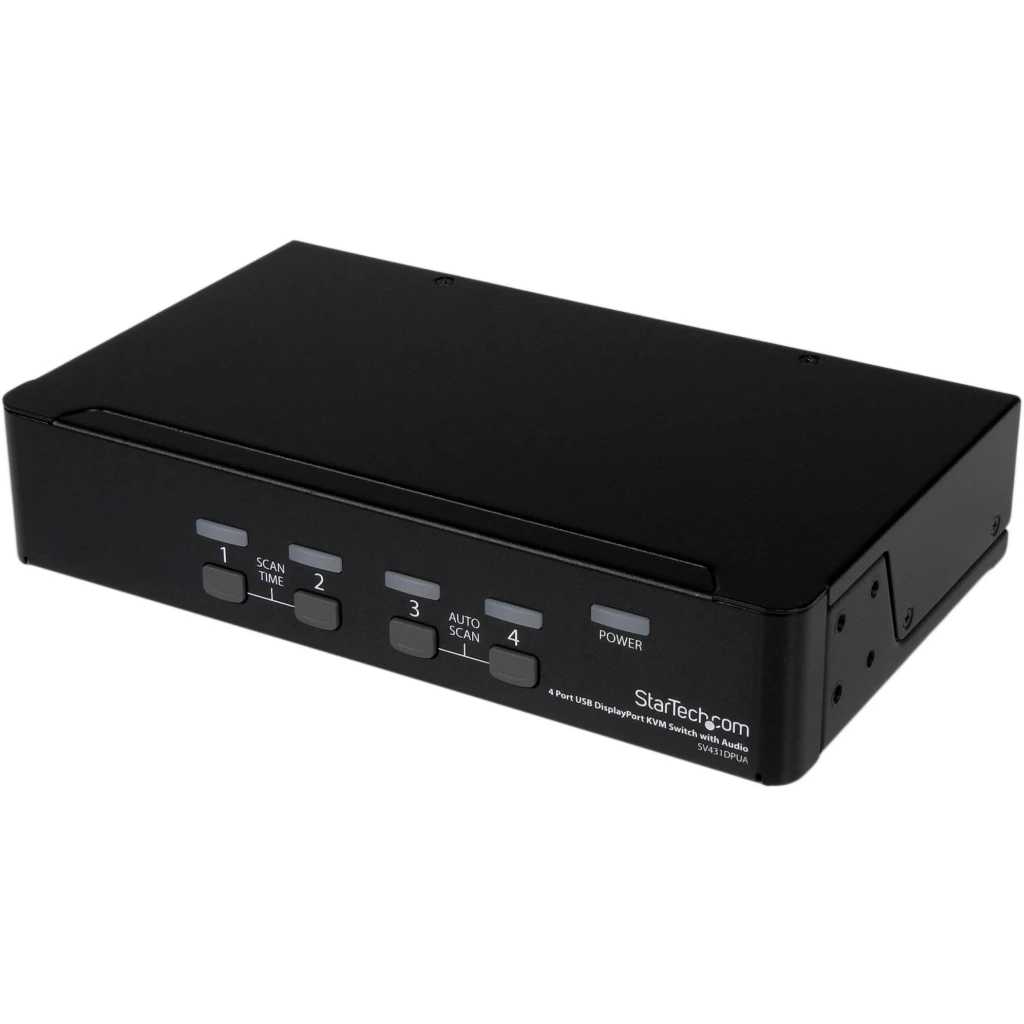 4 Port USB DisplayPort KVM Switch