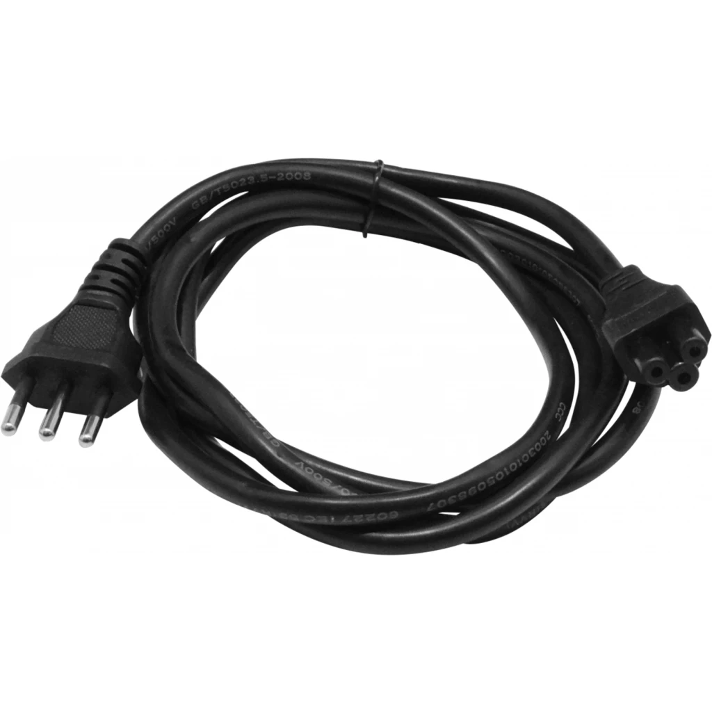Cable de Poder Tripolar Trebol C5 6 Amp a CEI23-16VI 3*0,75mm2 Longitud 1.8 MTS
