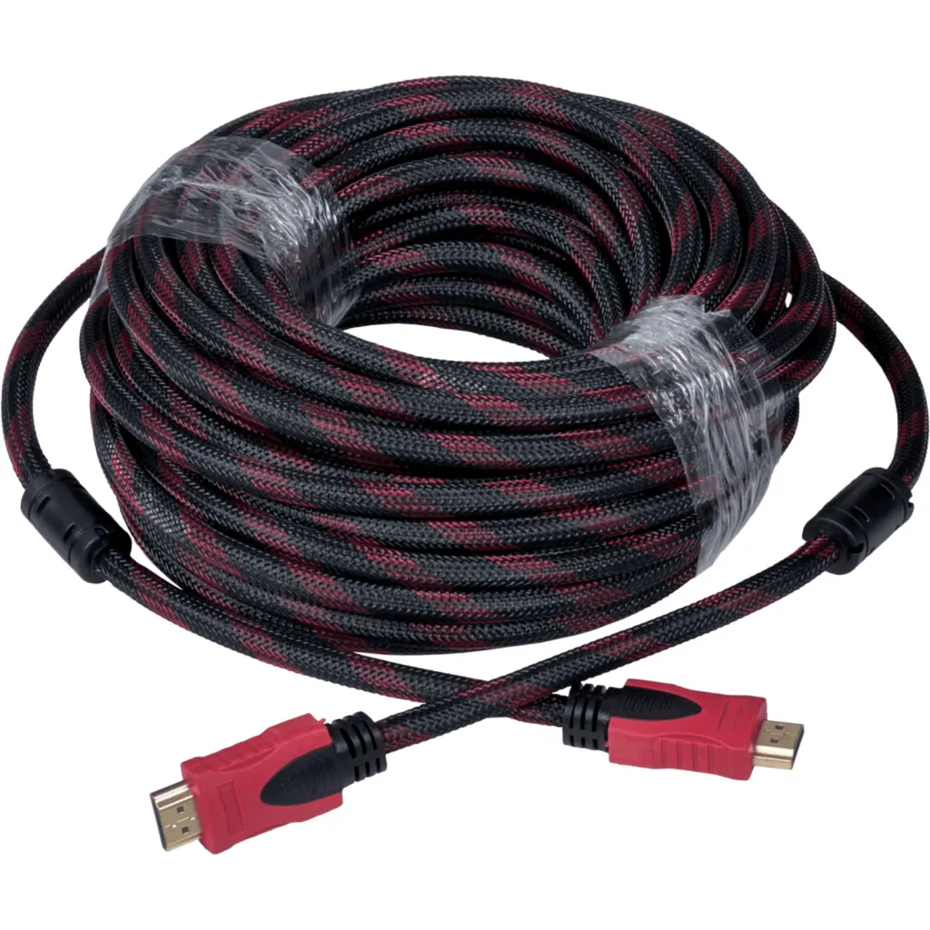 Imagen 1 de Cable HDMI Macho a HDMI Macho v1.4 3D Sin Bisagra 15 Metros color Negro