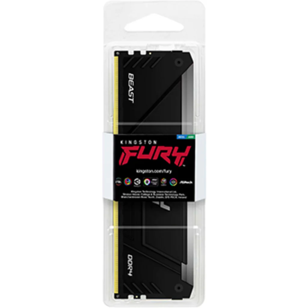 Imagen 2 de Memoria RAM 32GB DDR4 3200MHz DIMM CL16 Non-ECC 1.35v 288p Kingston FuryBeastRGB