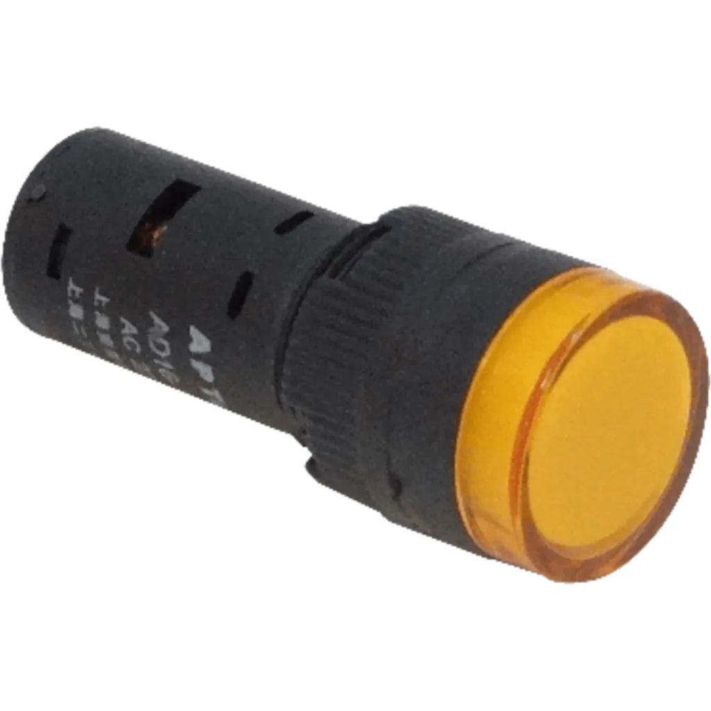 Imagen 2 de Naranjo LuzPiloto LED 220VAC 14mm-diametro 19mm-cabeza 45mm-altura