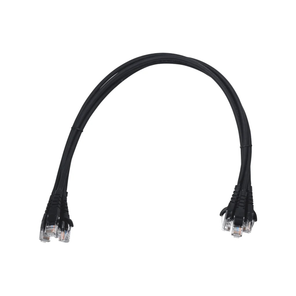 Imagen 2 de Cable de Red Linkmade 4 Unidades Cat6 LSZH Cable Patch inyectado 4x0,5mt NEGRO 