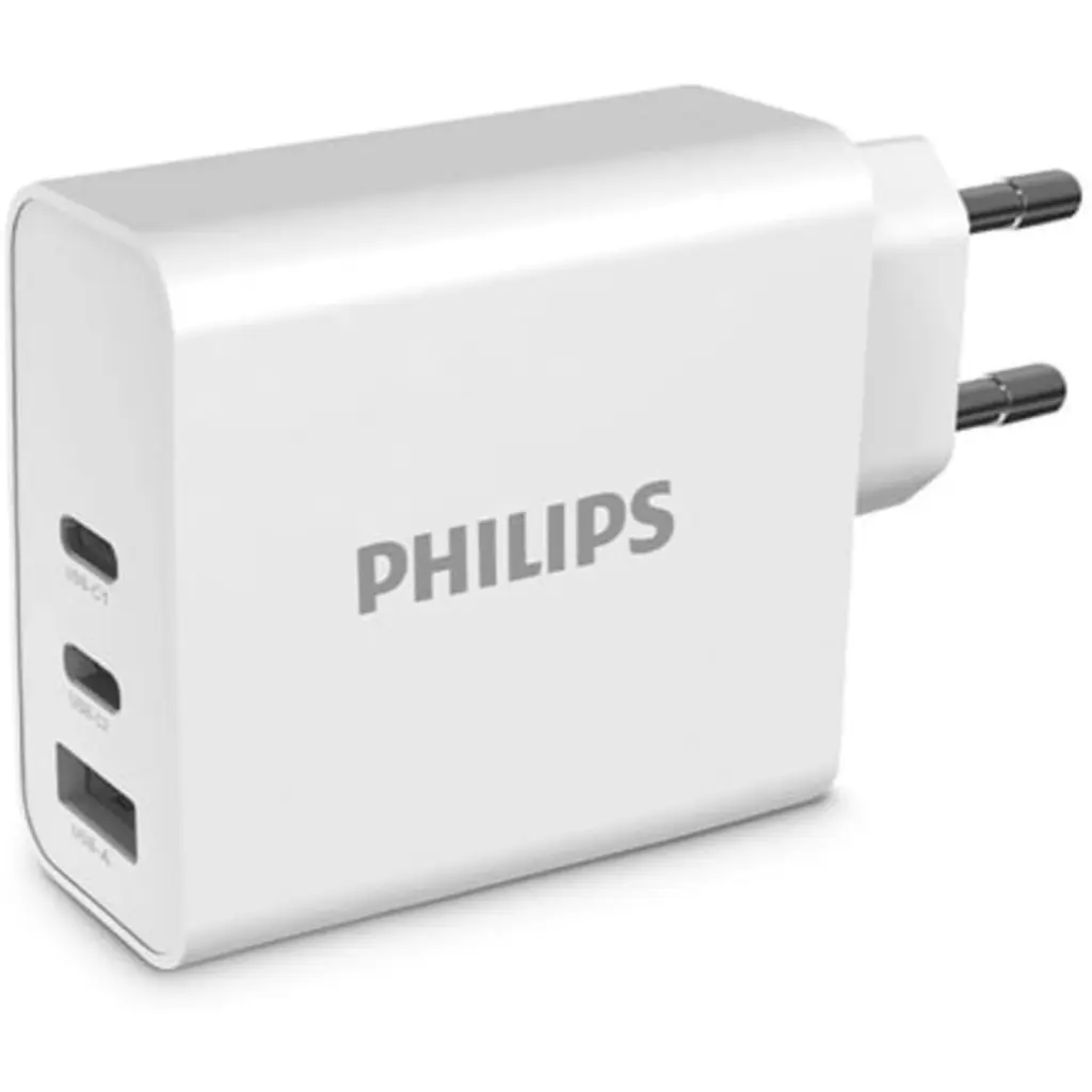 PHILIPS CARGADOR RAPIDO 65W USB Cx2 + 1USB / DLP2683/55PHILIPS CARGADOR RAPIDO 65W USB Cx2 + 1USB /