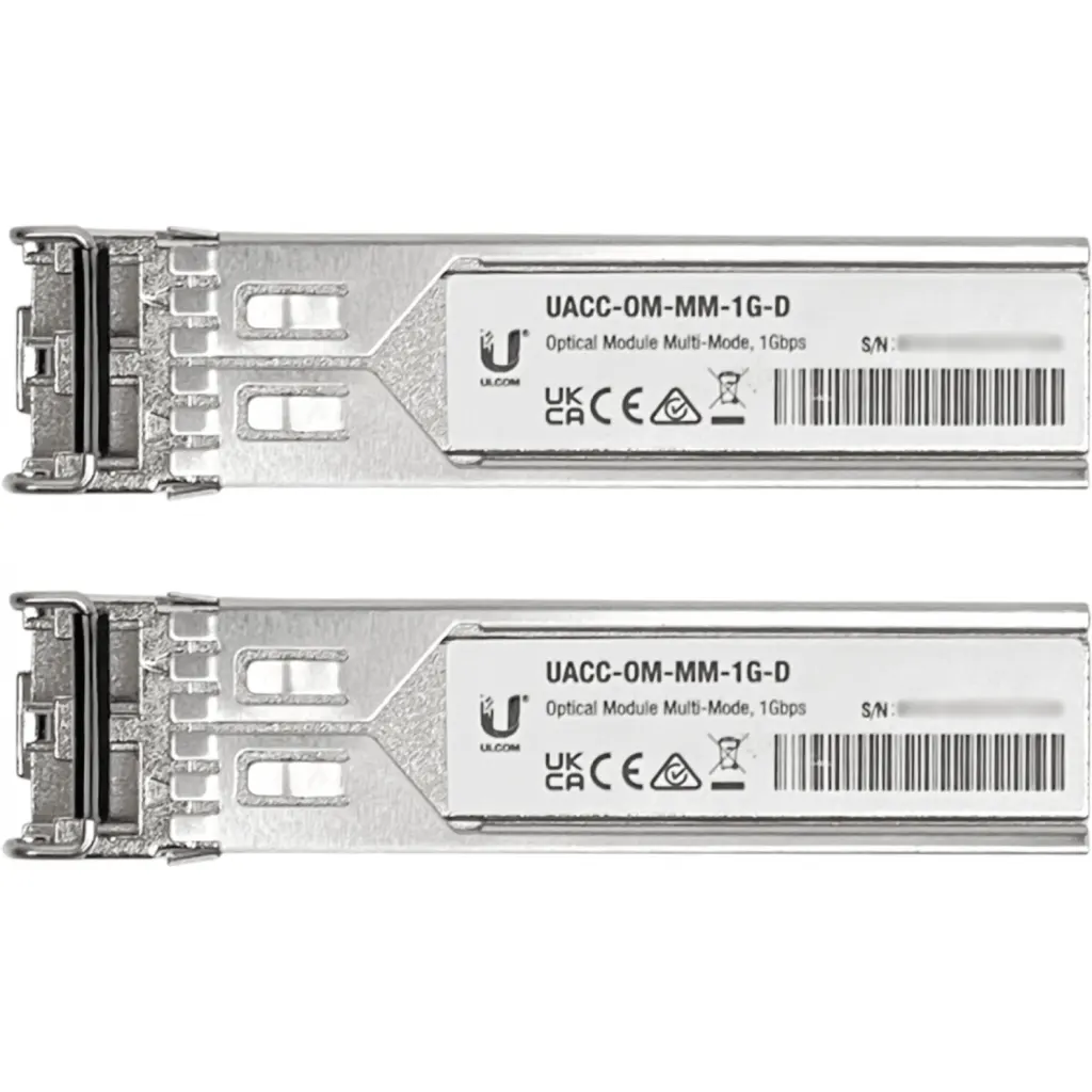 Transceiver Ubiquiti Pack 2 UNID UF-MM-1G SFP Conector 2 LC 