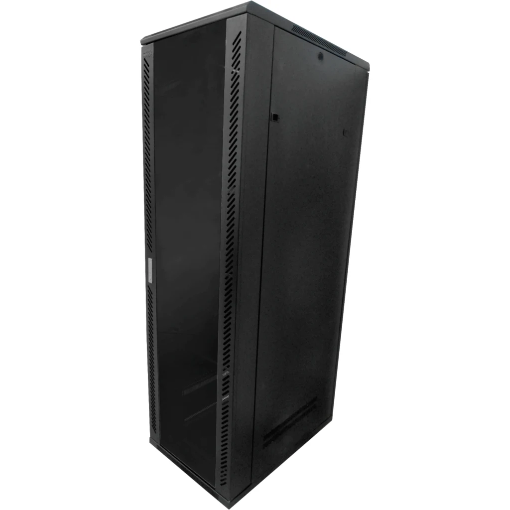 Rack con Puerta de Vidrio 42U 900mm 90cm-Fondo Rack Ventiladores-PDU-Bandejas