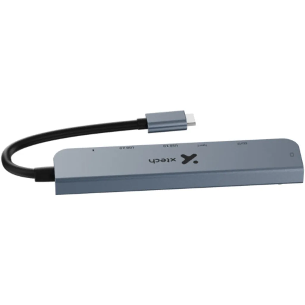 Imagen 3 de Adaptador Multipuertos Xtech, 7en1 USB-C a HDMI SD/TF USB2.0 USB3.0 2*USB-C