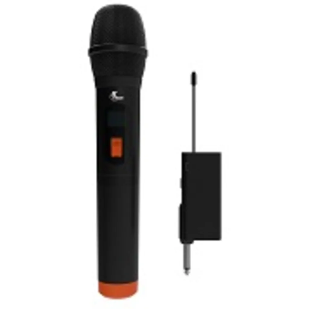 Micrófono de Mano Inalámbrico Xtech XTS-690, UHF c/Recep Recargable Color Negro