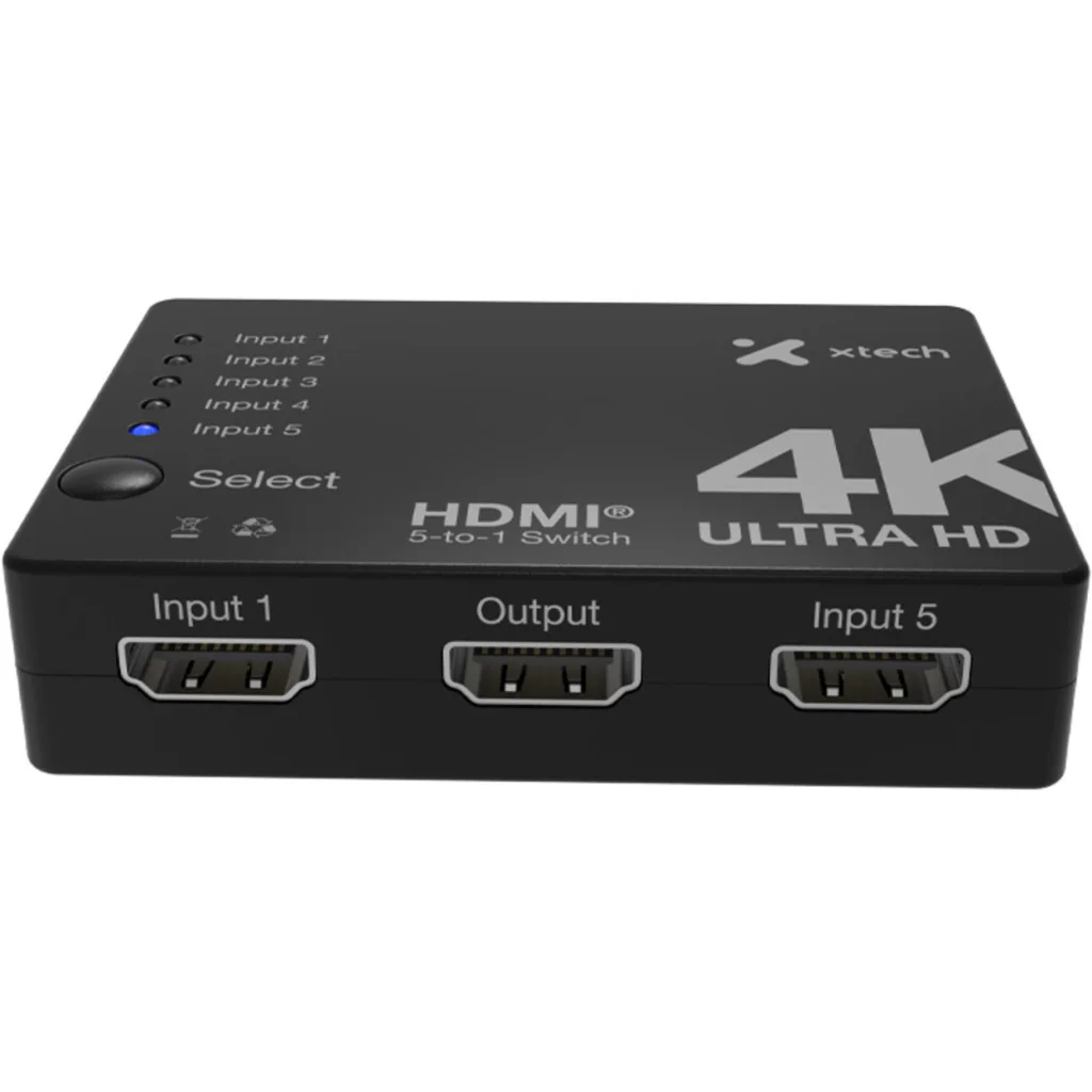 Imagen 1 de Switch X-Tech XHA-430, HDMI® de 5 puertos