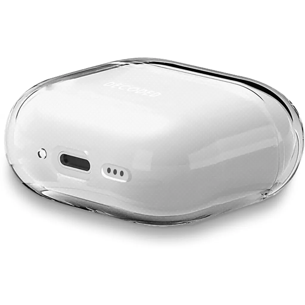 Imagen 2 de Funda silicona AirCase Pro para Airpods 4 Gen Decoded transparente