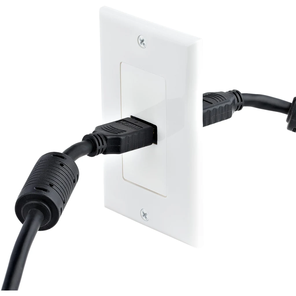 Imagen 4 de Tapa de Pared HDMI Hembra de 1 Salida Color Blanco