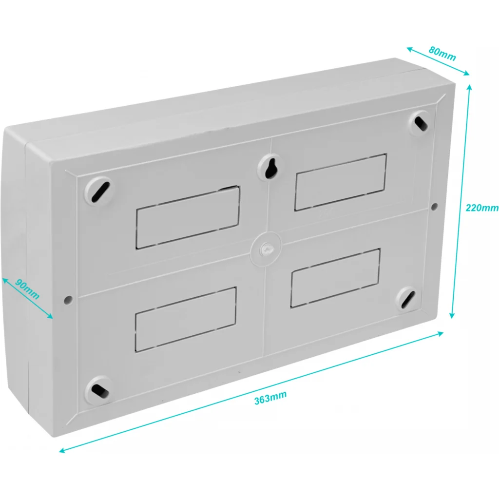 Imagen 4 de LEXO Tablero Sobreponer LSZH 18 Modulos Riel Din IP41 IK08 5399118