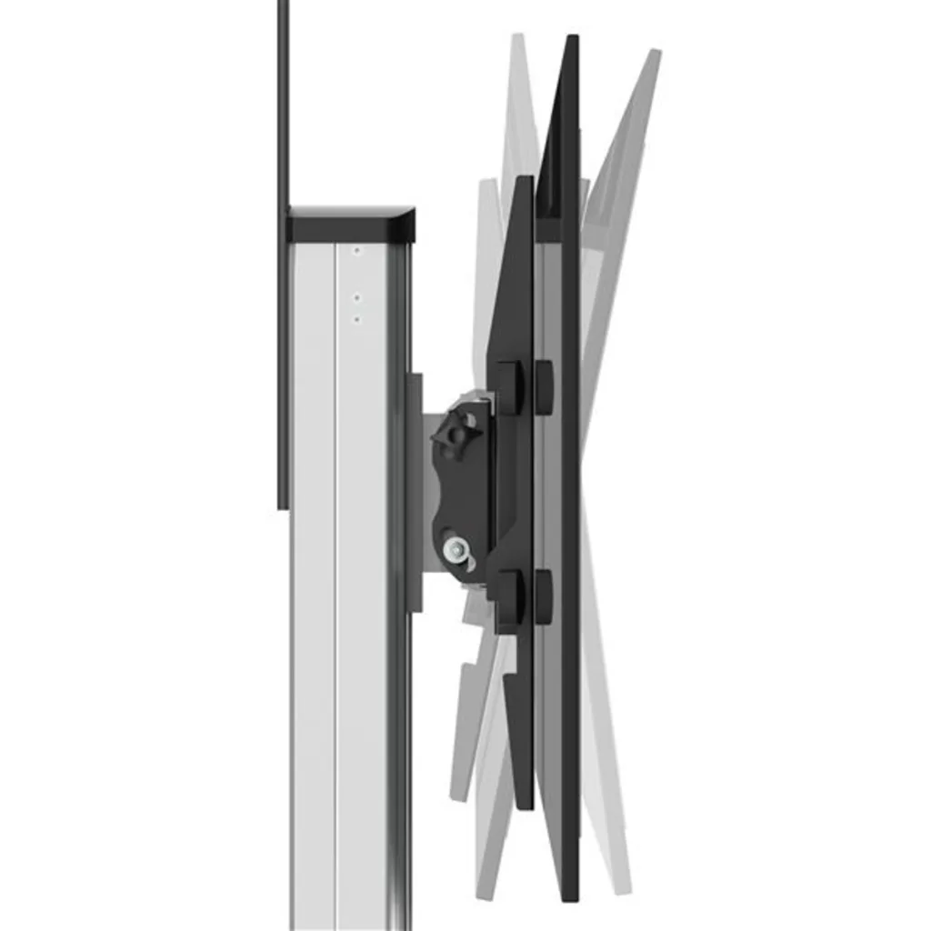 Imagen 6 de Soporte Pedestal para TV 32" a 75" hasta 40kg VESA 600*400 Color Negro y Plata