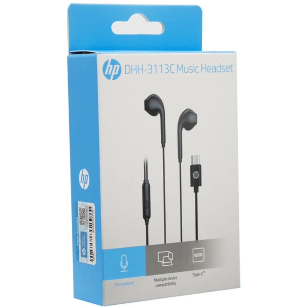 DHH-3113C-BK NEGRO AUDIFONO TYPE-C HP