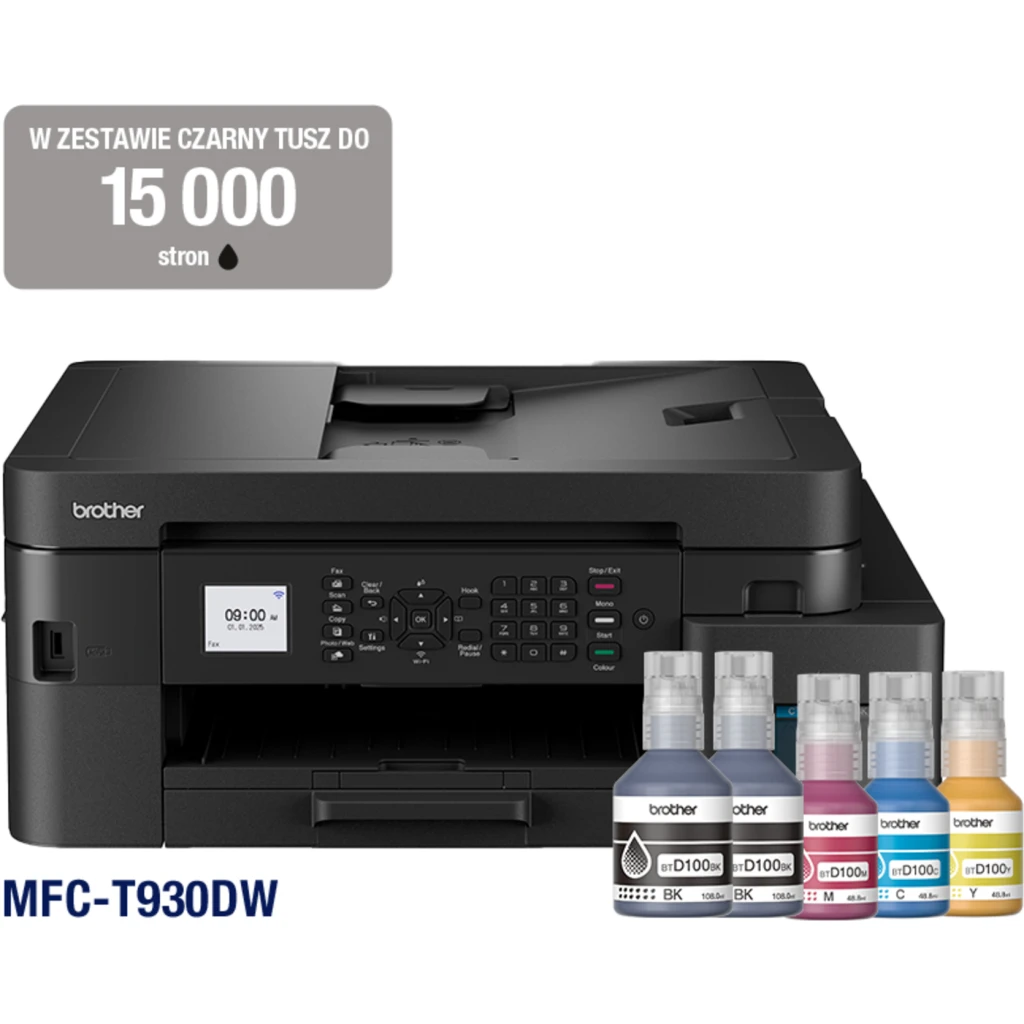 Imagen 2 de Impresora Multifunción Brother MFC-T930DW 6000*1200dpi 26ppm Dúplex WiFi USB FAX