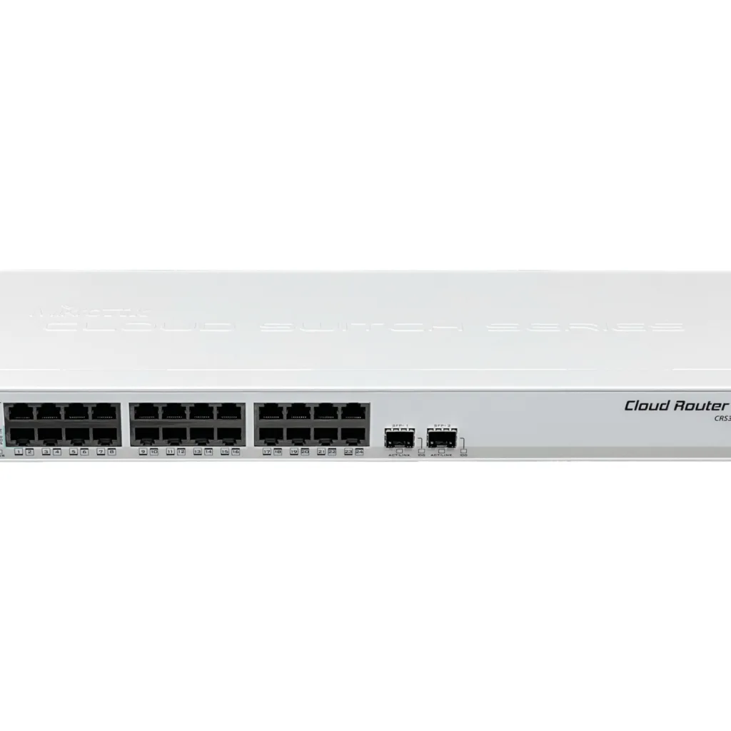 Imagen 1 de Switch MikroTik CRS326-24G-2S+RM 24 Puertos Giga Ethernet Rackeable (Sin PoE)