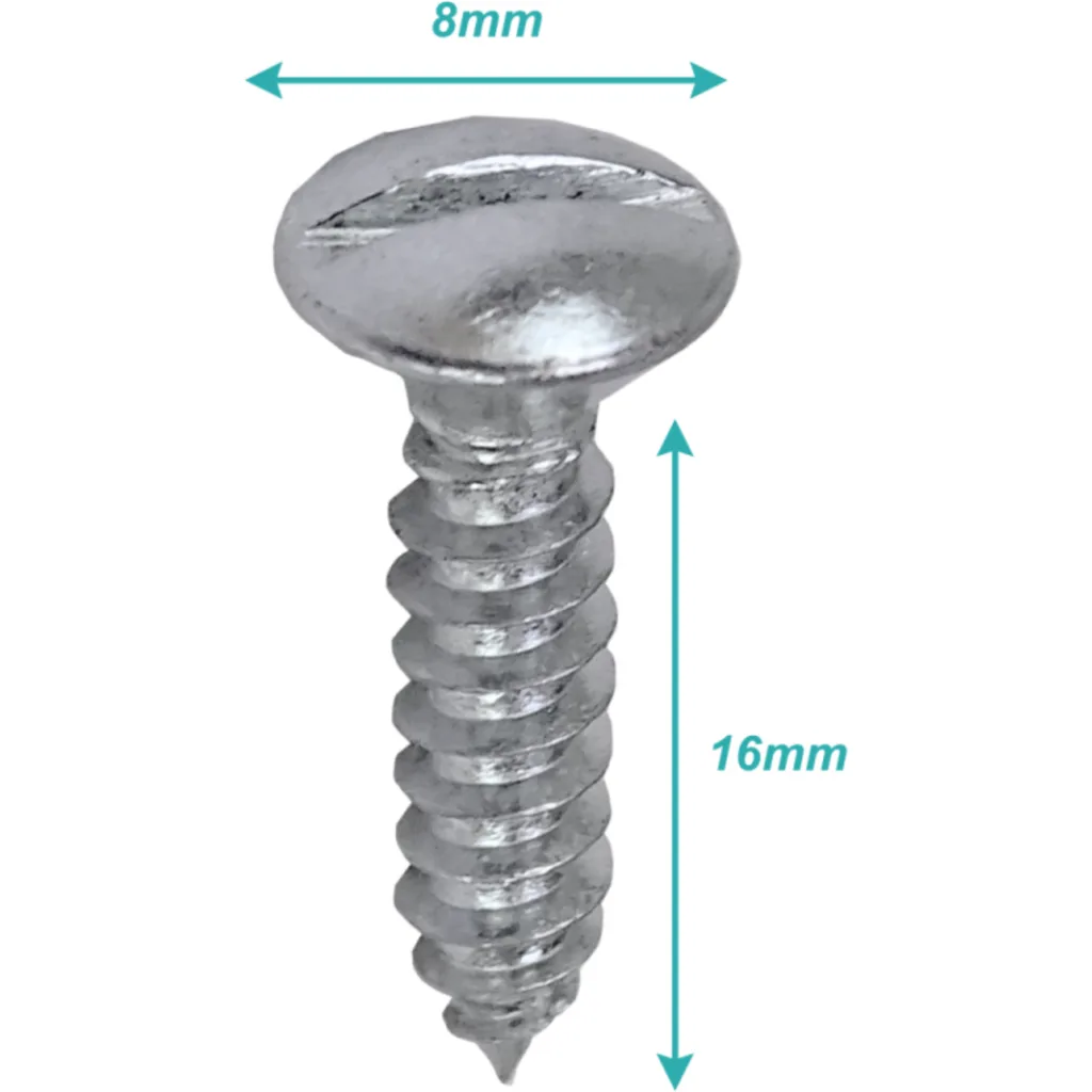 Imagen 1 de 100-Unids. Punta lenteja Paleta 8 x 3/4-pulgada Largo-19mm zinc