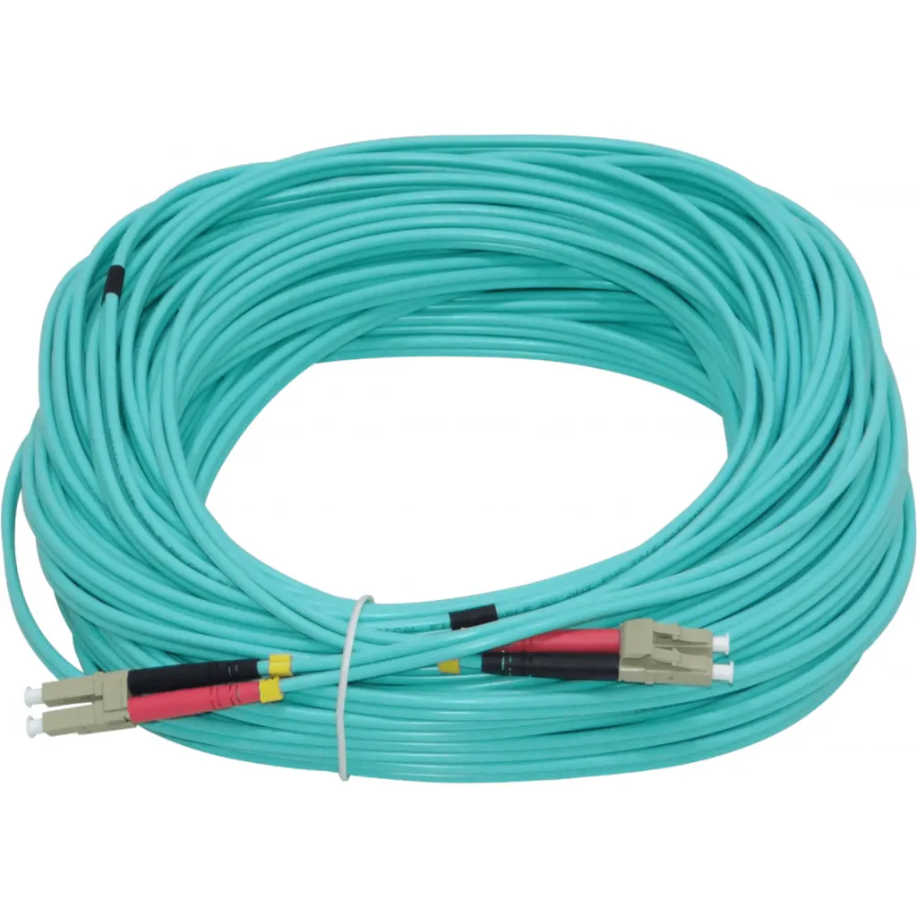 LSZH 25MT LC-LC OM3 MULTIMODO MM DUPLEX JUMPER FIBRA 3.0MM 50/125UM