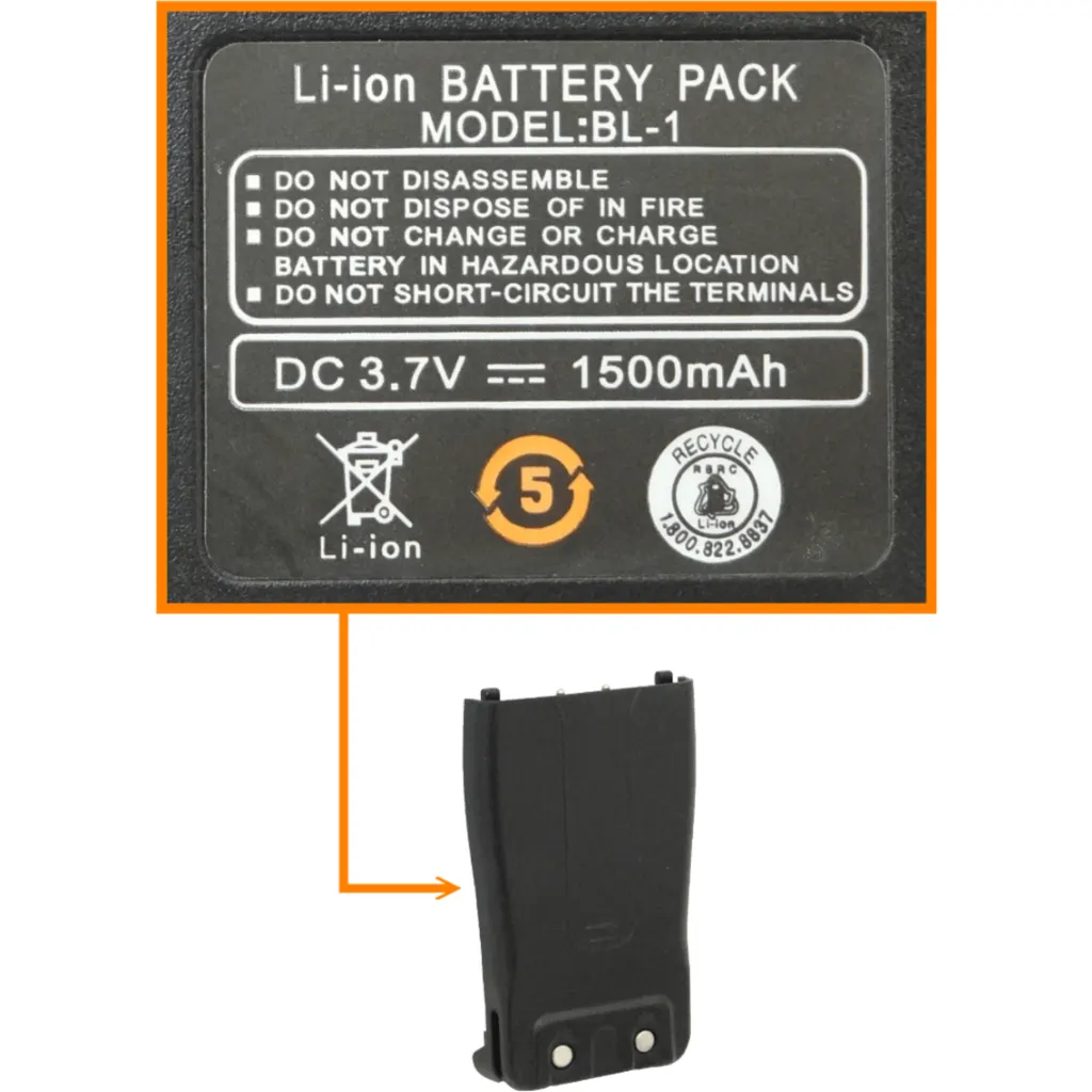 Imagen 7 de Radio 1un 6km 400-470MHz 16-Canales incl. cargador y bat 3,7V 1500mAh