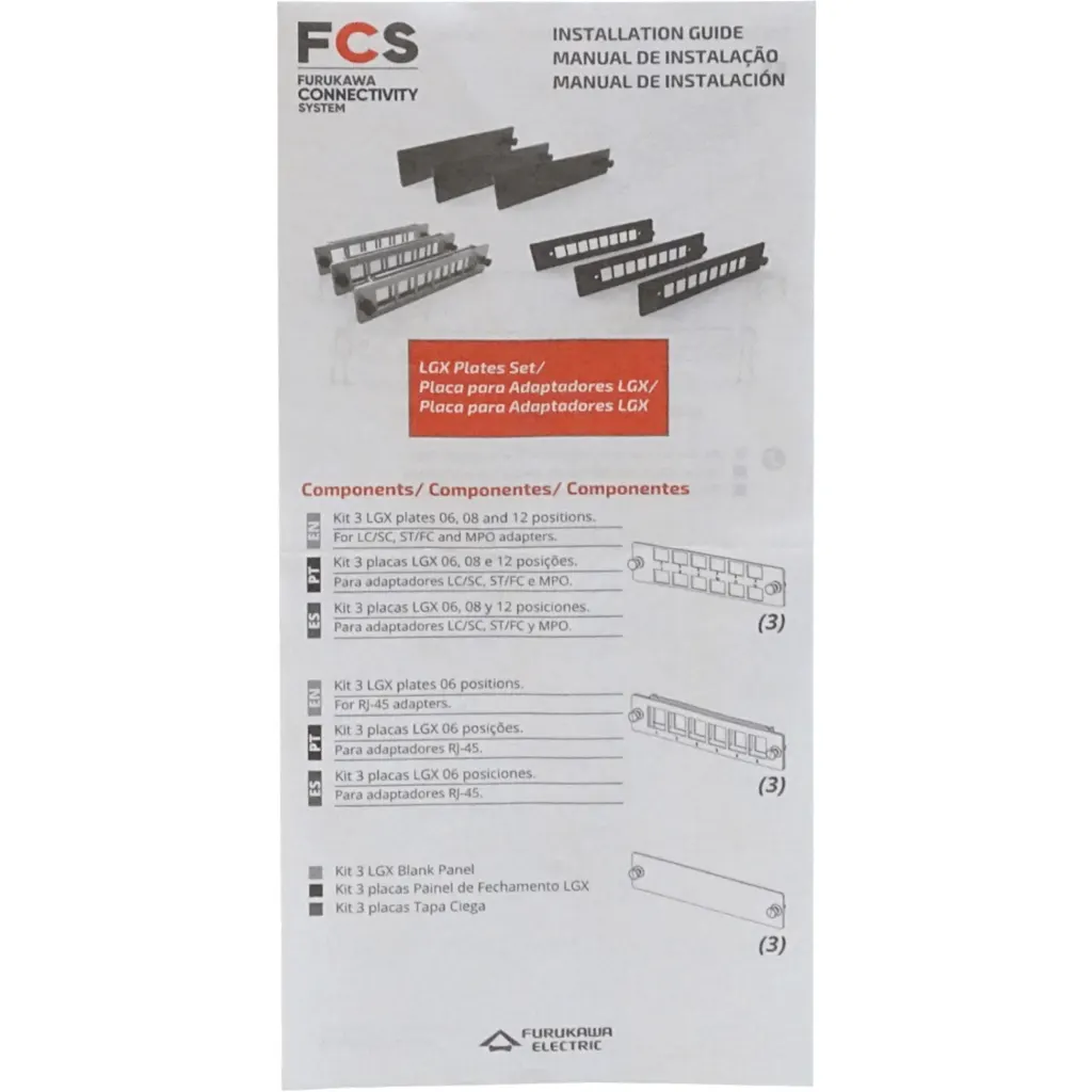 Imagen 6 de FURUKAWA 3 placas plasticas 3x8-posiciones LGX para DIO B48 35265041