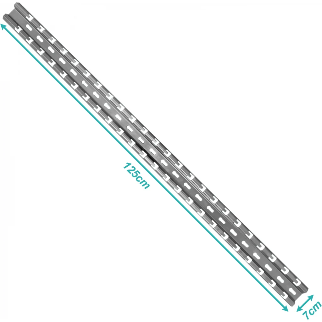 Imagen 2 de LINKCHIP Soporte Base 125x7x3cm p/Escalerilla Canasto Malla Hilo