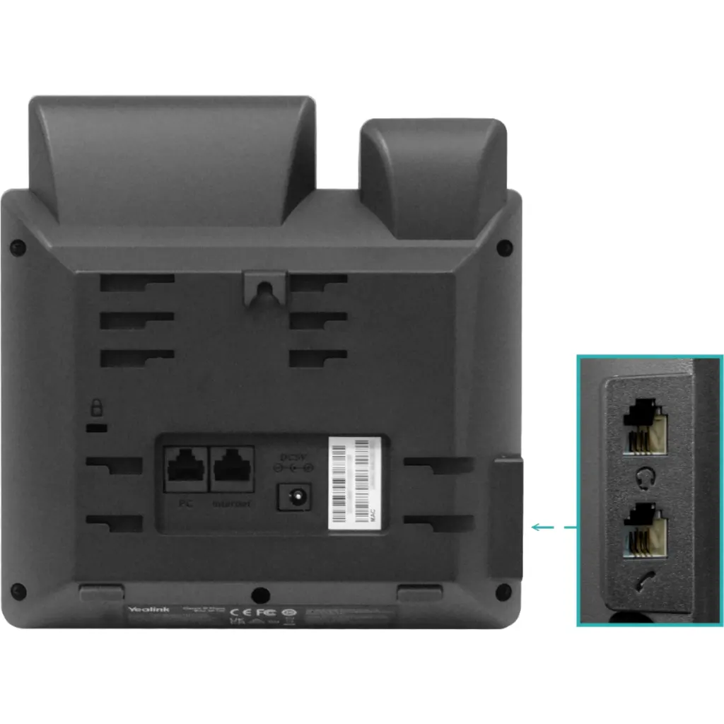 Imagen 4 de Teléfono Yealink SIP-T30P de 1 Línea 2 Ports Red POE Conferencia 5 Vías LCD 2.3"