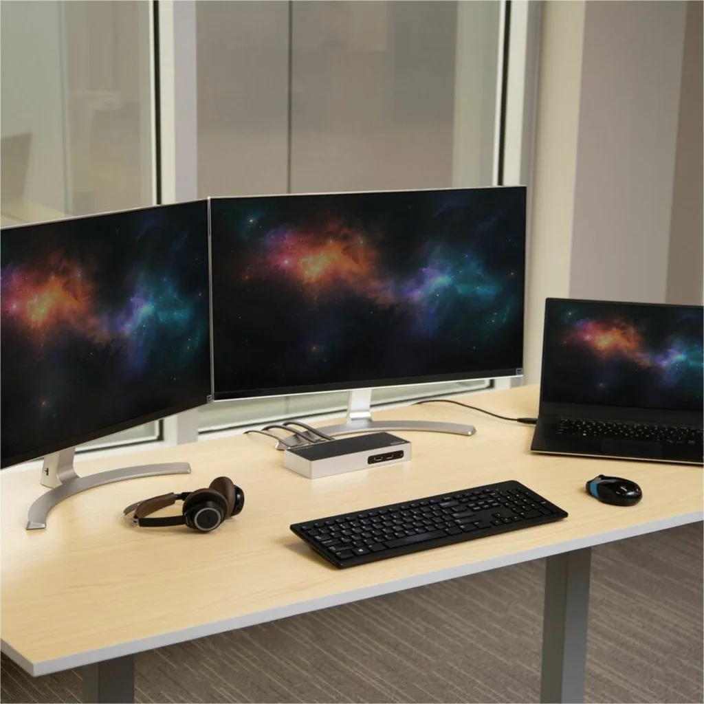 Imagen 1 de Docking Station StarTech Host USB 3.0, Prtos HDMI DVI 6*USB3.1 USB-B Audio LAN.