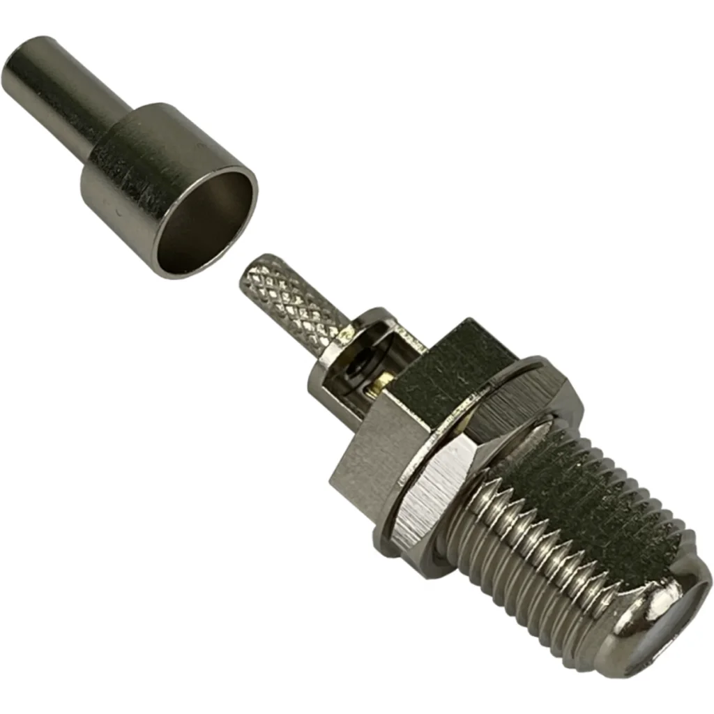 F-Hembra RG316 Conector Coaxial Crimpeable CA100 RG174
