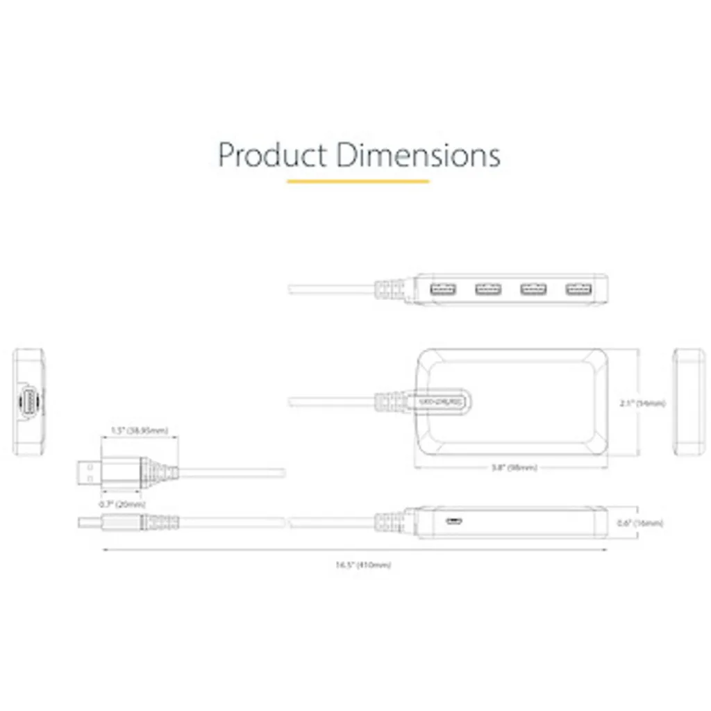 Imagen 7 de 4-Port USB Hub 5Gbps Bus Powered