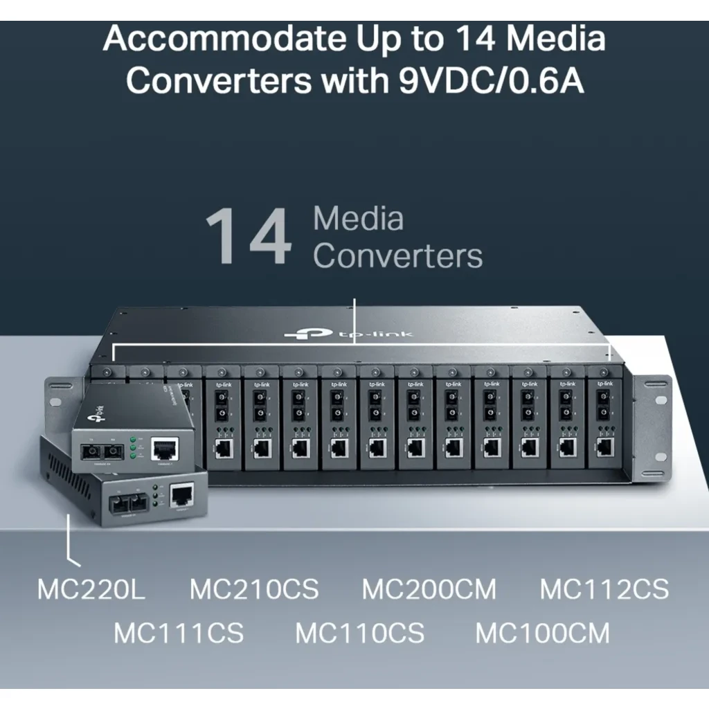 Imagen 4 de TPL CHASIS MEDIA CONVERT 14 SLOT TL-MC1400