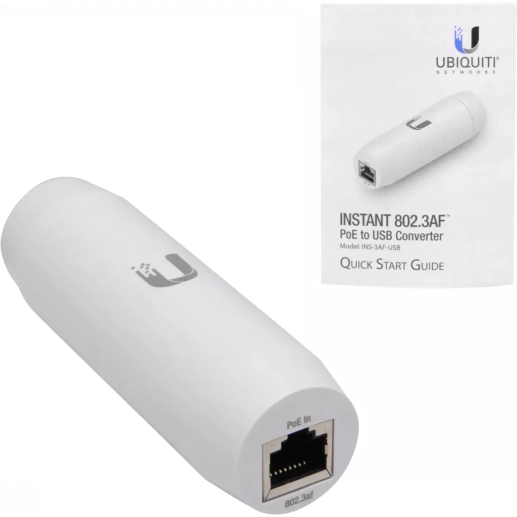 Imagen 4 de UISP INS-3AF-USB UBIQUITI interior 802.3af 48V-in 5V-out Convertidor PoE a USB-AH