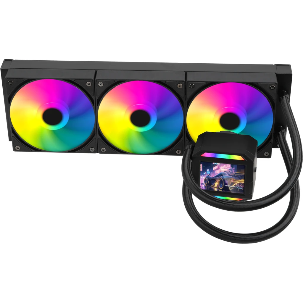 Refrigeracion Liquida ESGAMING AURORA 360 ARGB | Pantalla LCD IPS 2.8" | 3 Venti