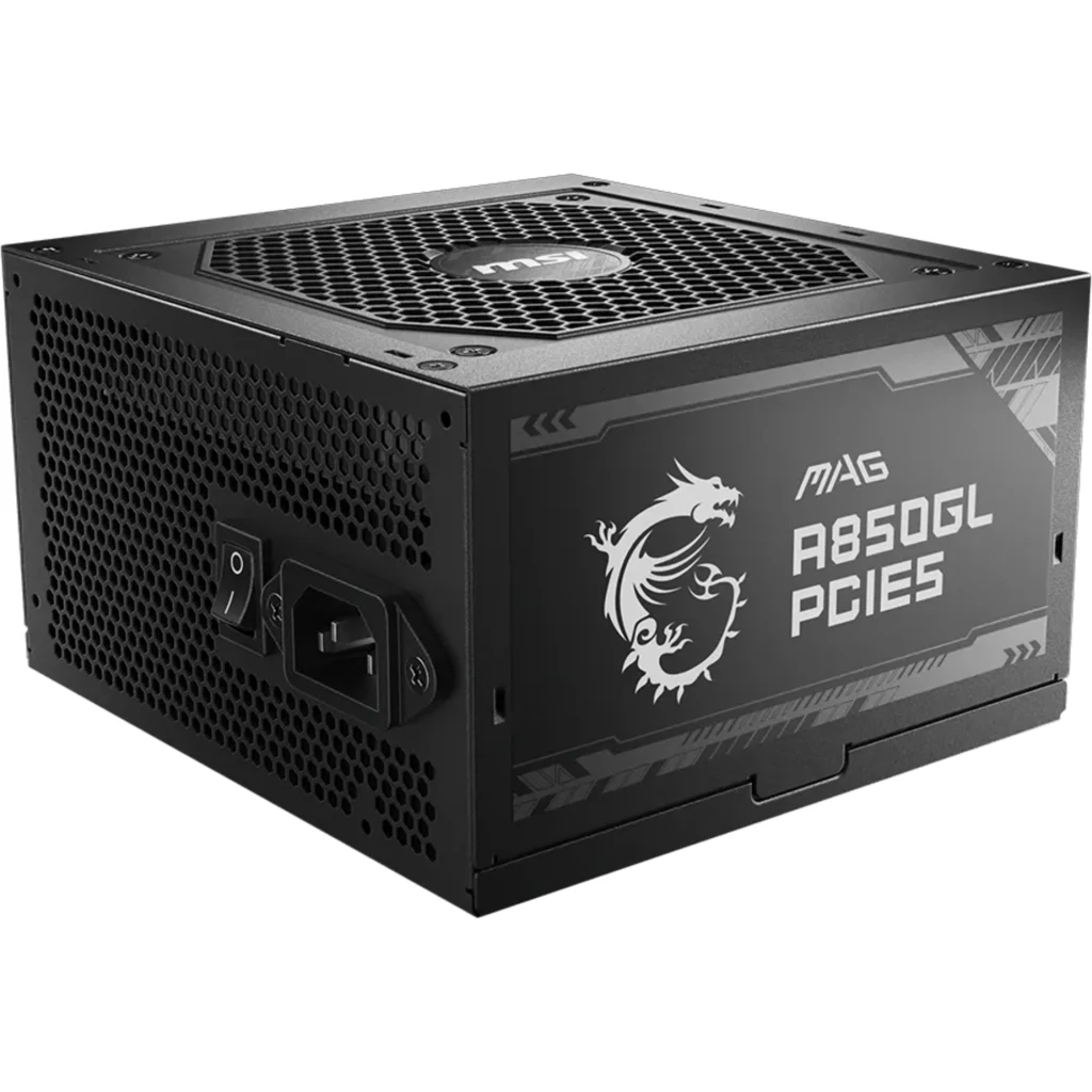 Imagen 2 de Fuente de Poder MSI MAG A850GL 850W 80 Plus Gold Full Modular PFC act. ATX Negro