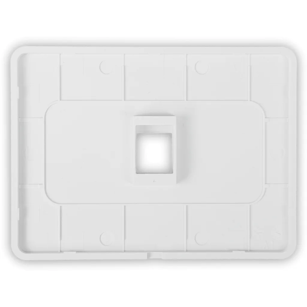 Imagen 2 de UI 1-unidad Blanco 1-Keystone Horizontal Faceplate Pintable 118x88mm