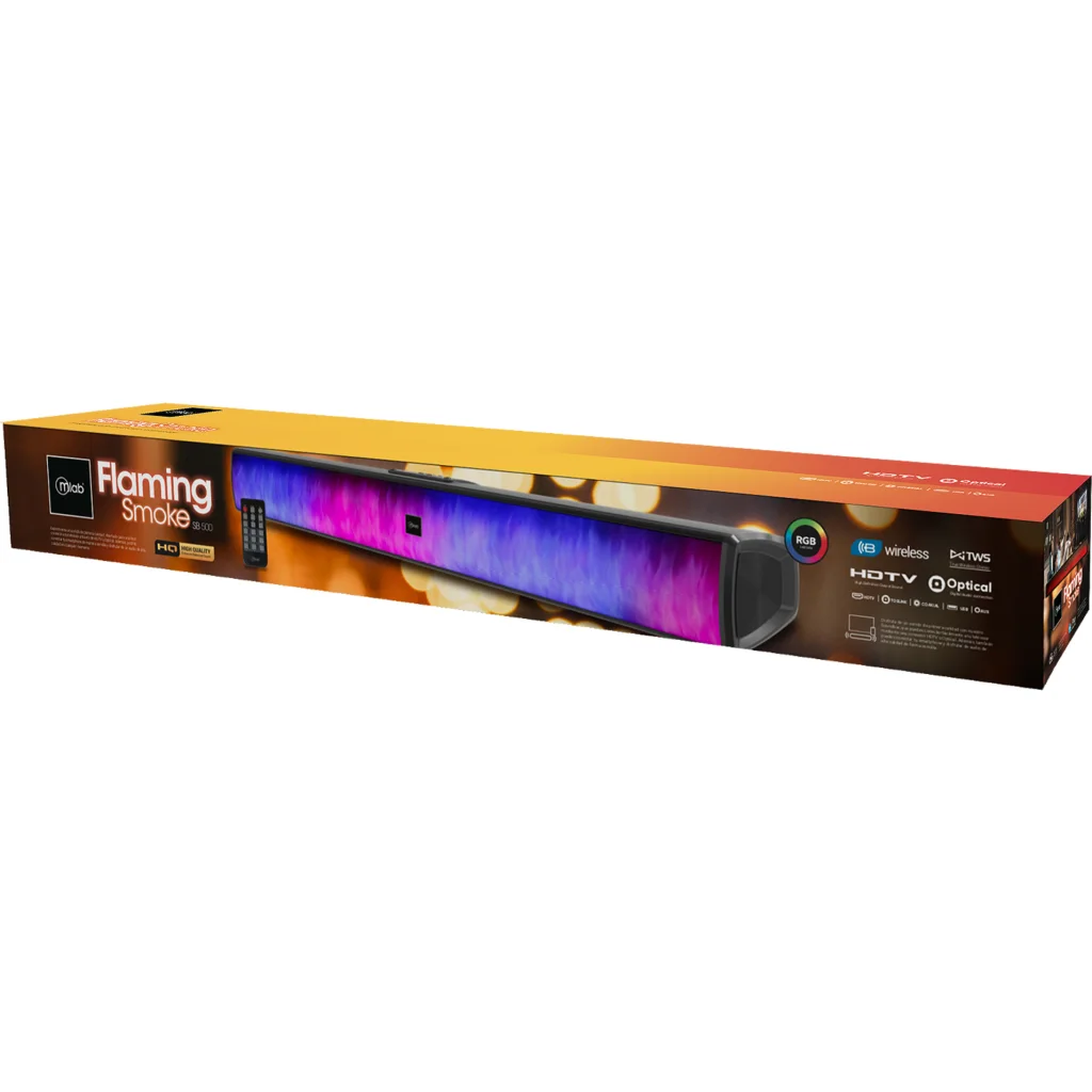 Imagen 5 de MLAB SOUNDBAR FLAMING SMOKE HDMI OPTICO BLUETOOTH SB-500