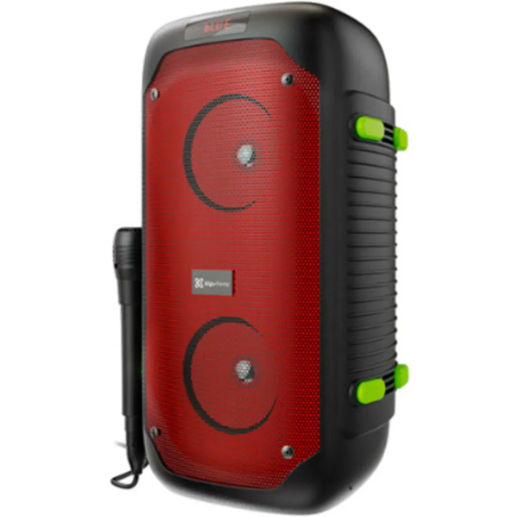 Parlante Portátil Inalámbrico Klip Xtreme KLS-100 TWS 2x4" Bluetooth USB mSD Neg