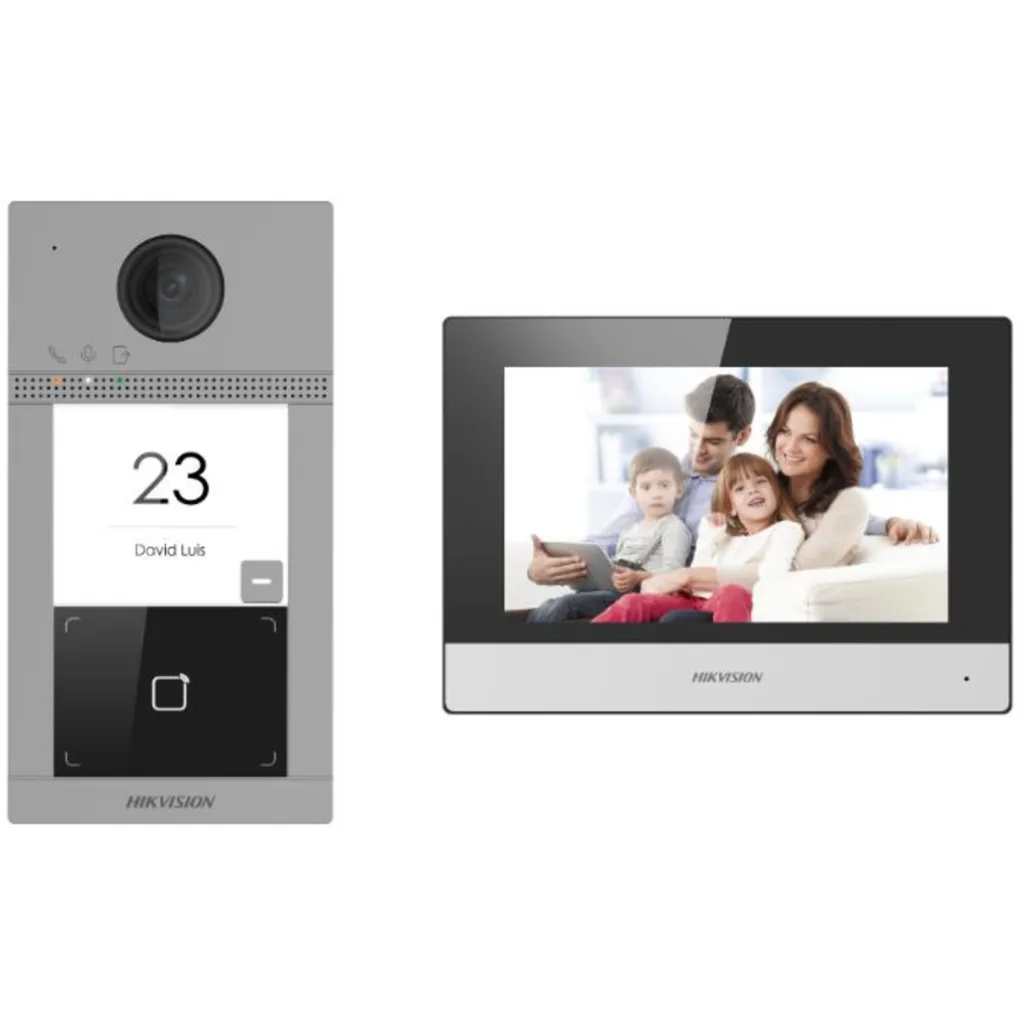 Imagen 0 de Kit Video Portero IP Monitor Touch Hikvision Visualizacion Celular WIFI