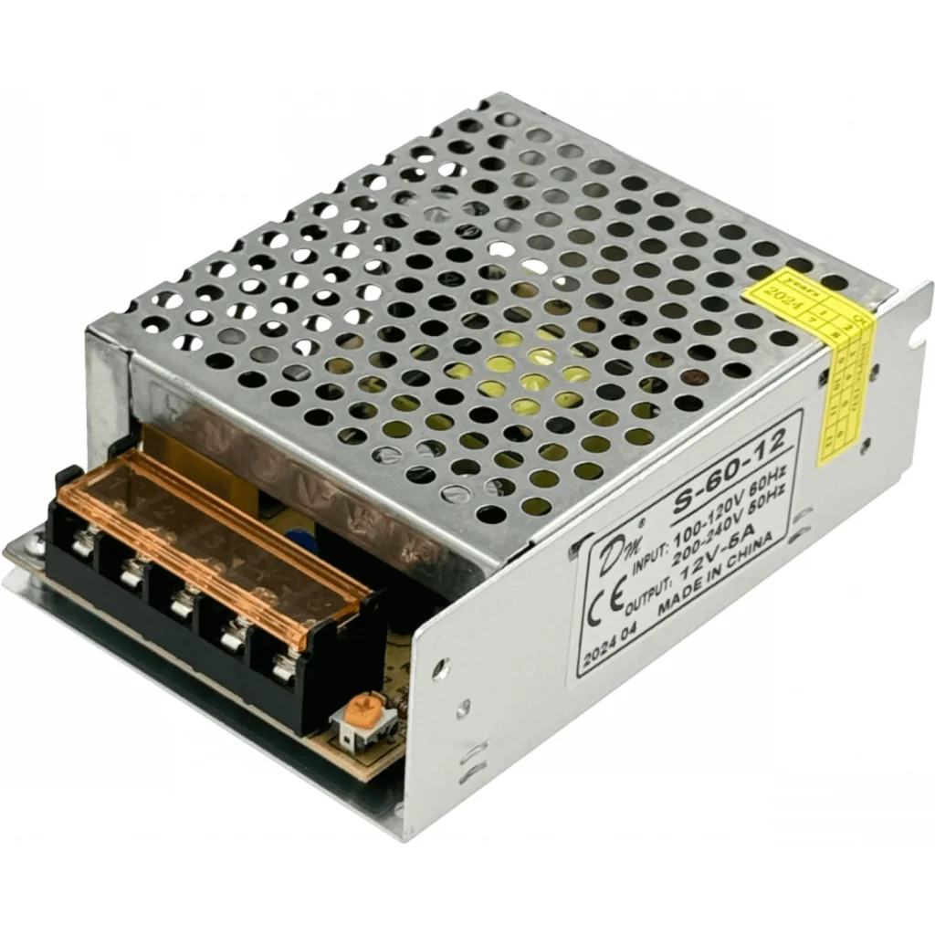 Imagen 2 de 12VDC 5A 60W Open-Frame Fuente Poder Interior IP20 Ajustable 100-240V