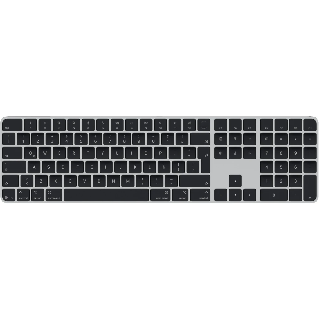 Magic Keyboard/pad numérico/Touch ID para modelos con CPU M Apple Latino Negro