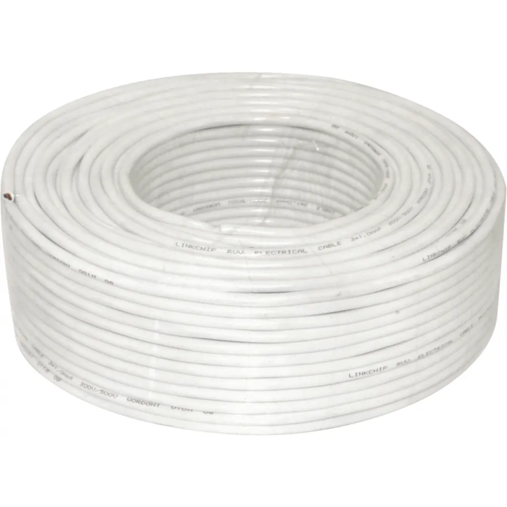 Blanco 2x0,75mm 100mt Cable Electrico RVV 4-6AMP 2x0.75mm PVC