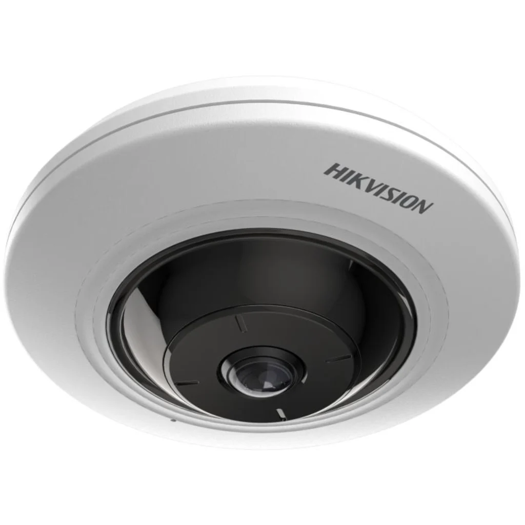 Imagen 2 de Camara Mini Fisheye 5MP 180o Hikvision IR 8mt Int POE AcuSense Mic
