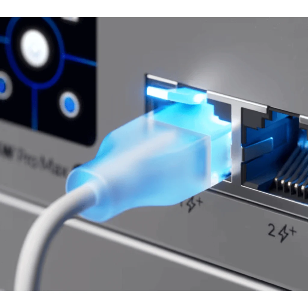 Imagen 1 de UBIQUITI 1mt Cable Etherlighting Blanco Cat6 UACC-Cable-Patch-EL