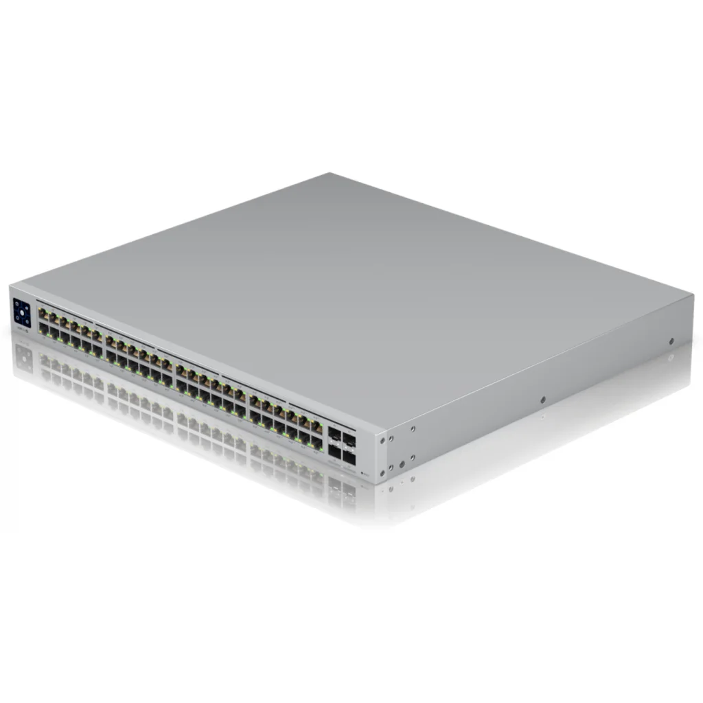 Imagen 2 de Switch Ubiquiti Layer 3 48*GE PoE(40*PoE+ y 8*PoE++) 600W 4*SFP Montaje en Rack