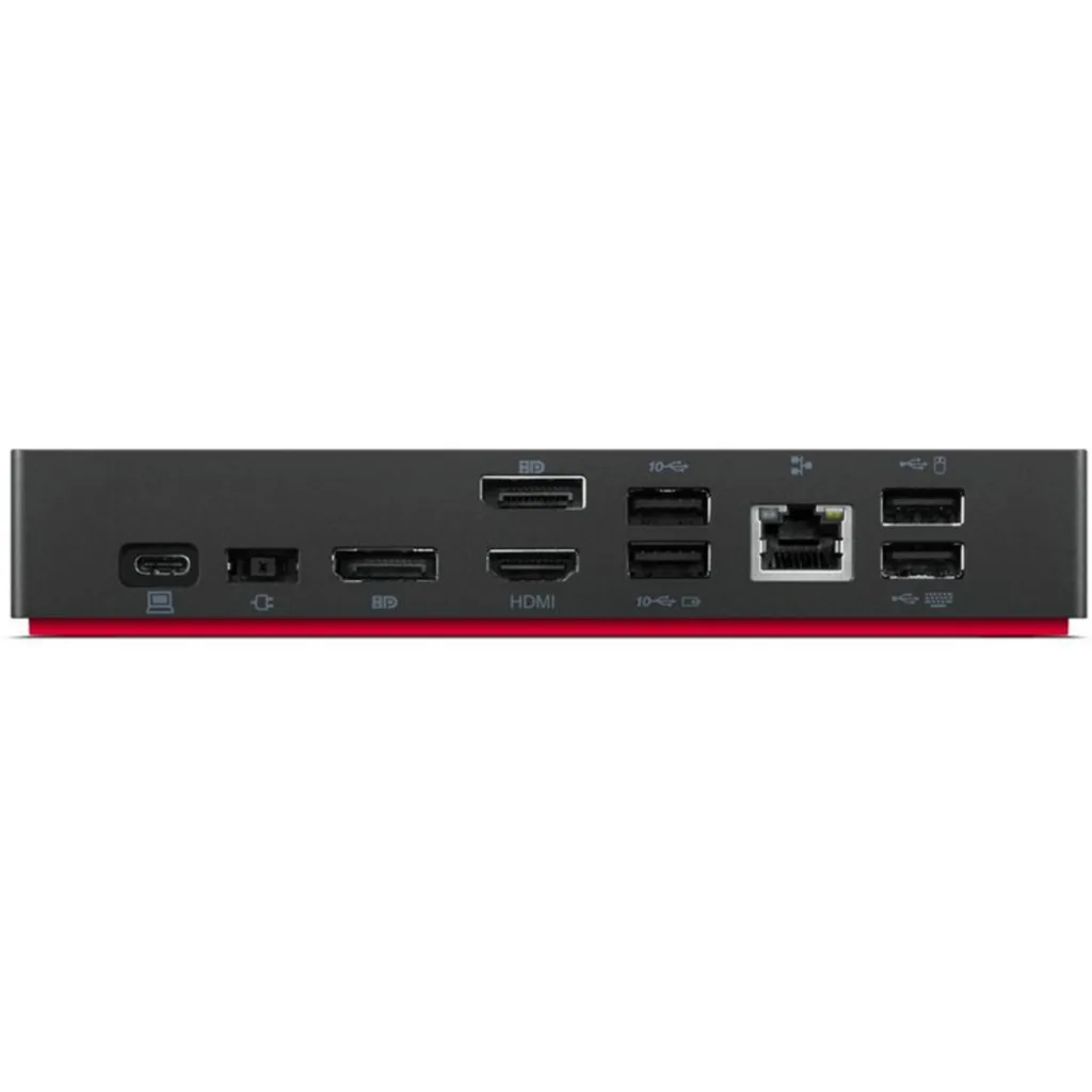 Imagen 1 de Docking Station Lenovo USB-C a Ptos 3*USB3.1 2*USB2.0 USB-C 2*DP HDMI LAN Jack (Nuevo, Caja Abierta)