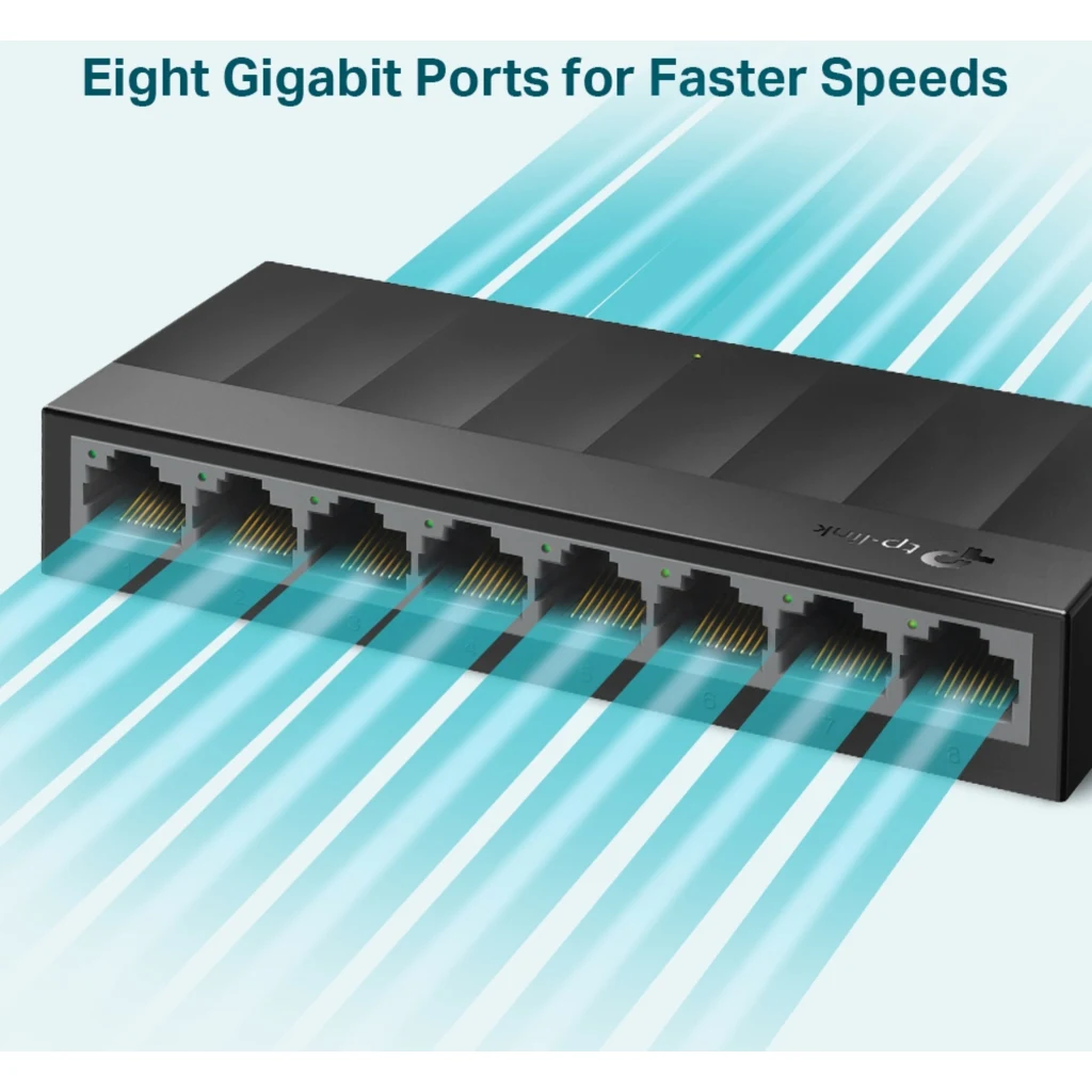 Imagen 2 de Switch TP-Link LiteWave LS1008G Sin Gestionar 8x 10/100/1000 de Sobremesa