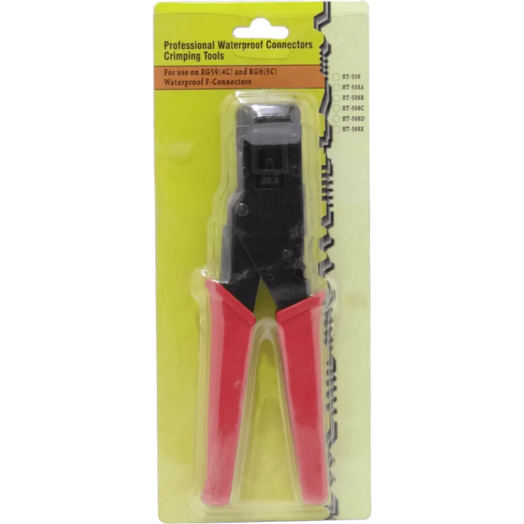 Crimpeadora de Empuje Coaxial Profesional RG59 RG6 20,3mm Compresion
